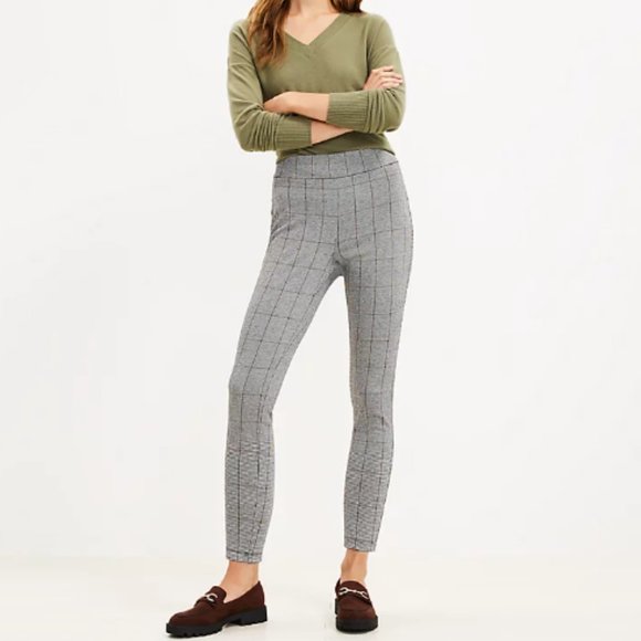 LOFT Plaid Leggings NWT - Picture 1 of 6